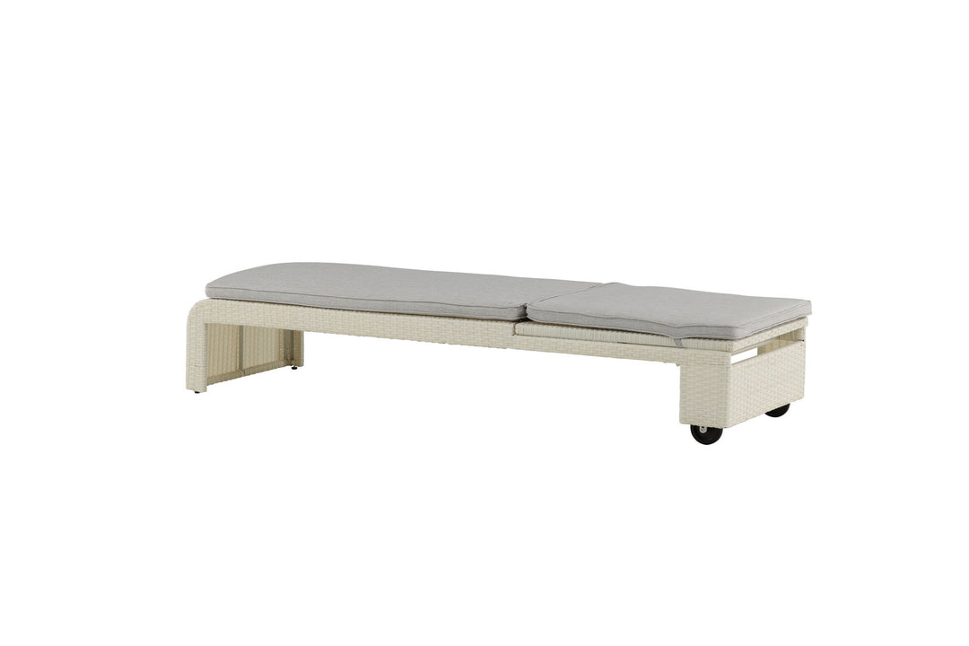 Venture Home London Sun Lounge - White/Grey