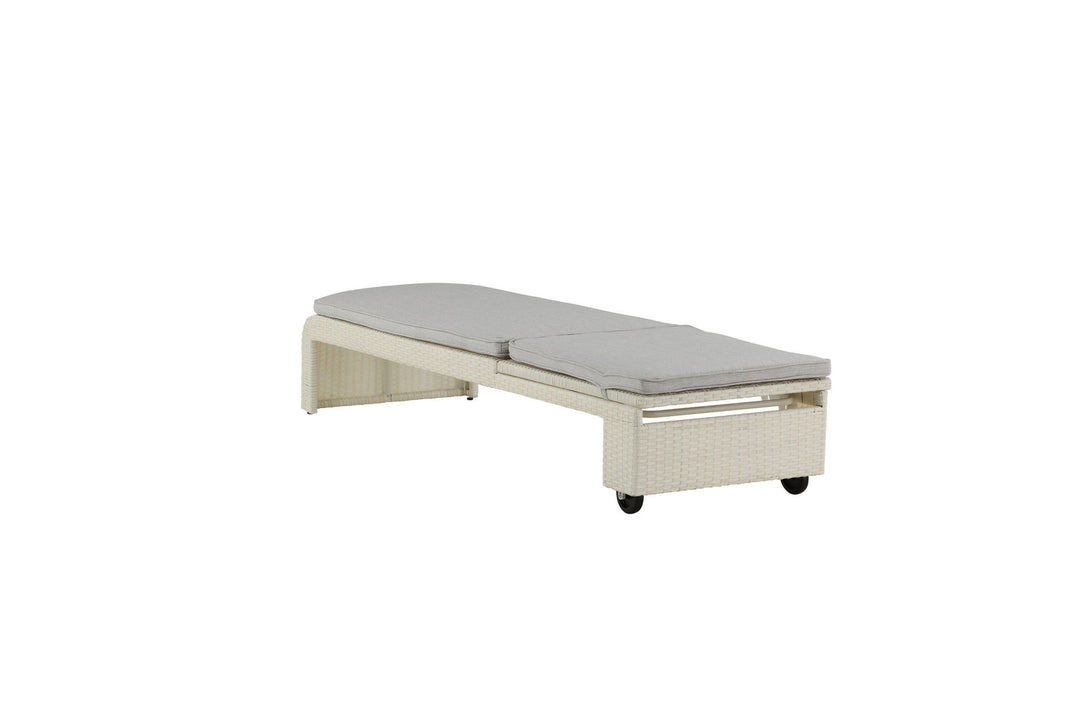 Venture Home London Sun Lounge - White/Grey
