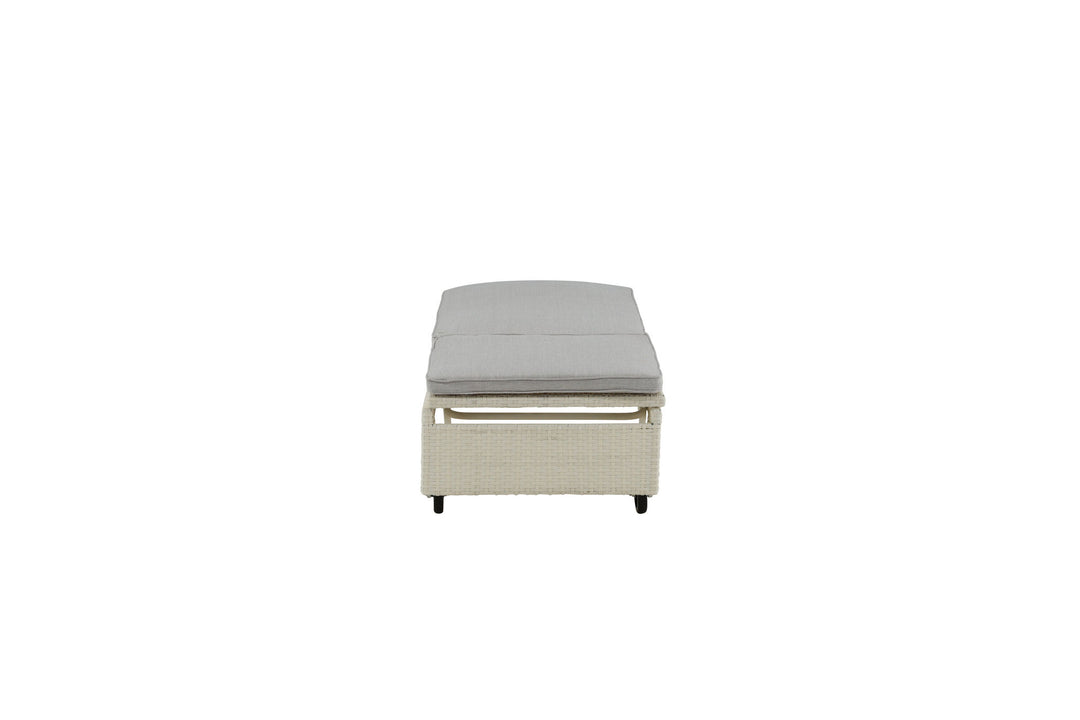 Venture Home London Sun Lounge - White/Grey