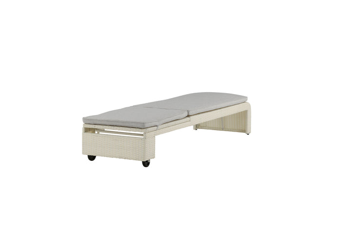 Venture Home London Sun Lounge - White/Grey