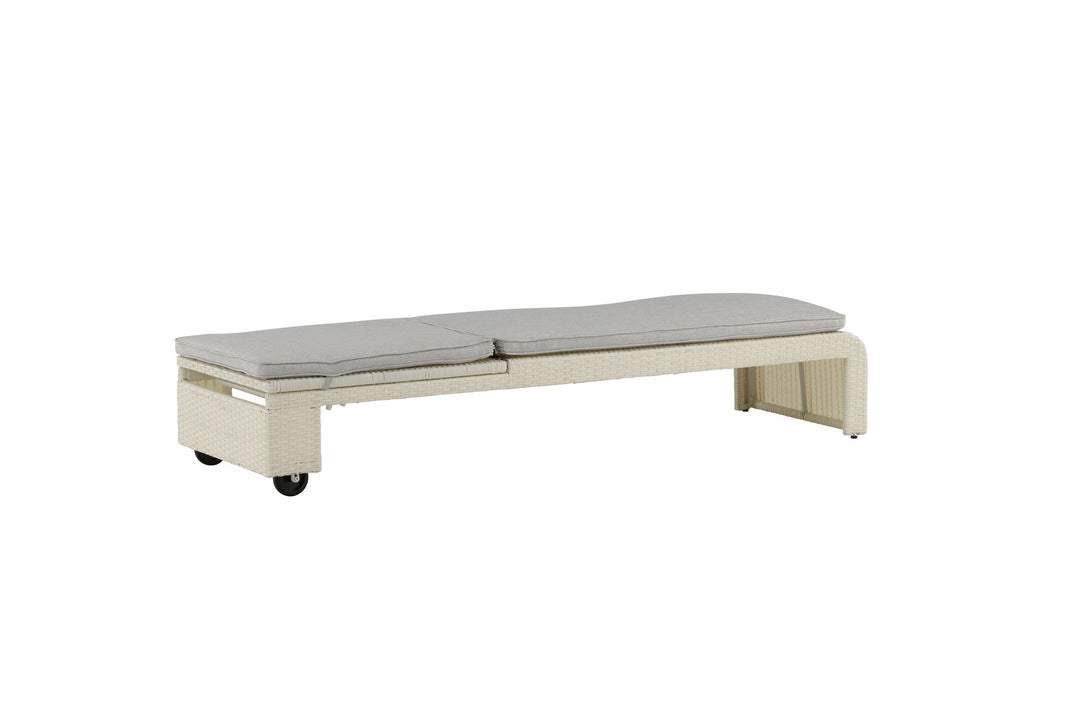 Venture Home London Sun Lounge - White/Grey