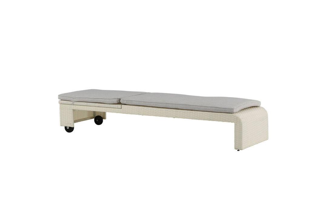 Venture Home London Sun Lounge - White/Grey