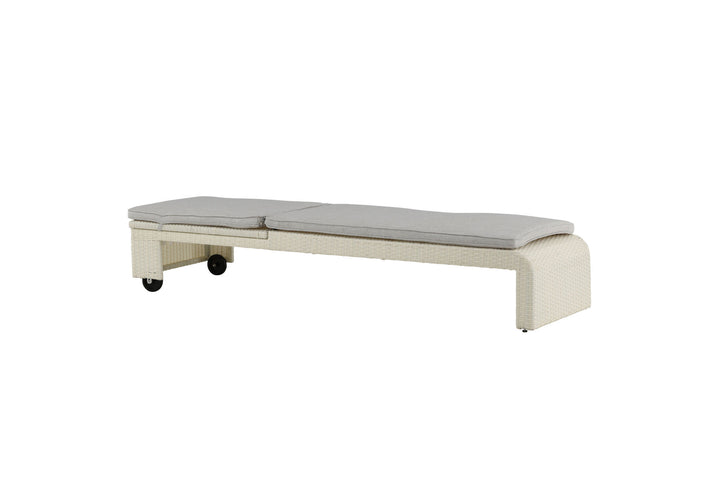 Venture Home London Sun Lounge - White/Grey