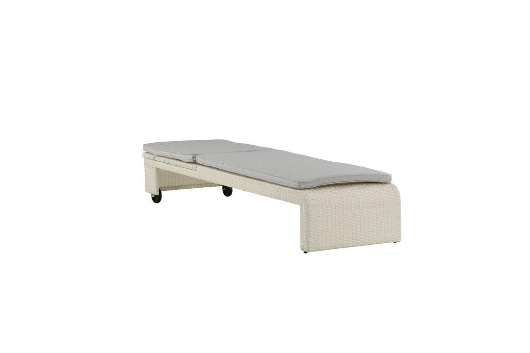 Venture Home London Sun Lounge - White/Grey