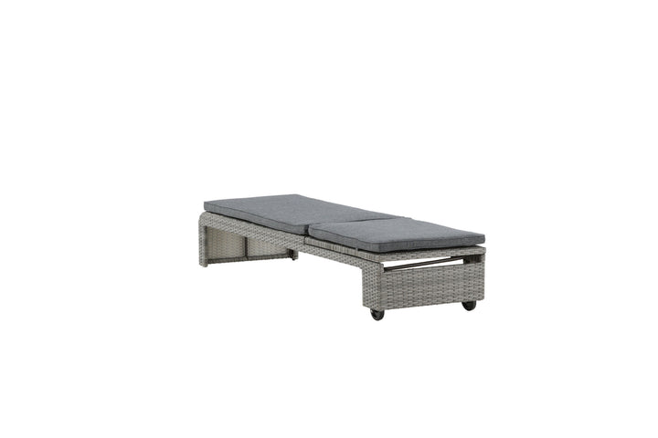 Venture Home London Sun Lounge - Grey/Grey