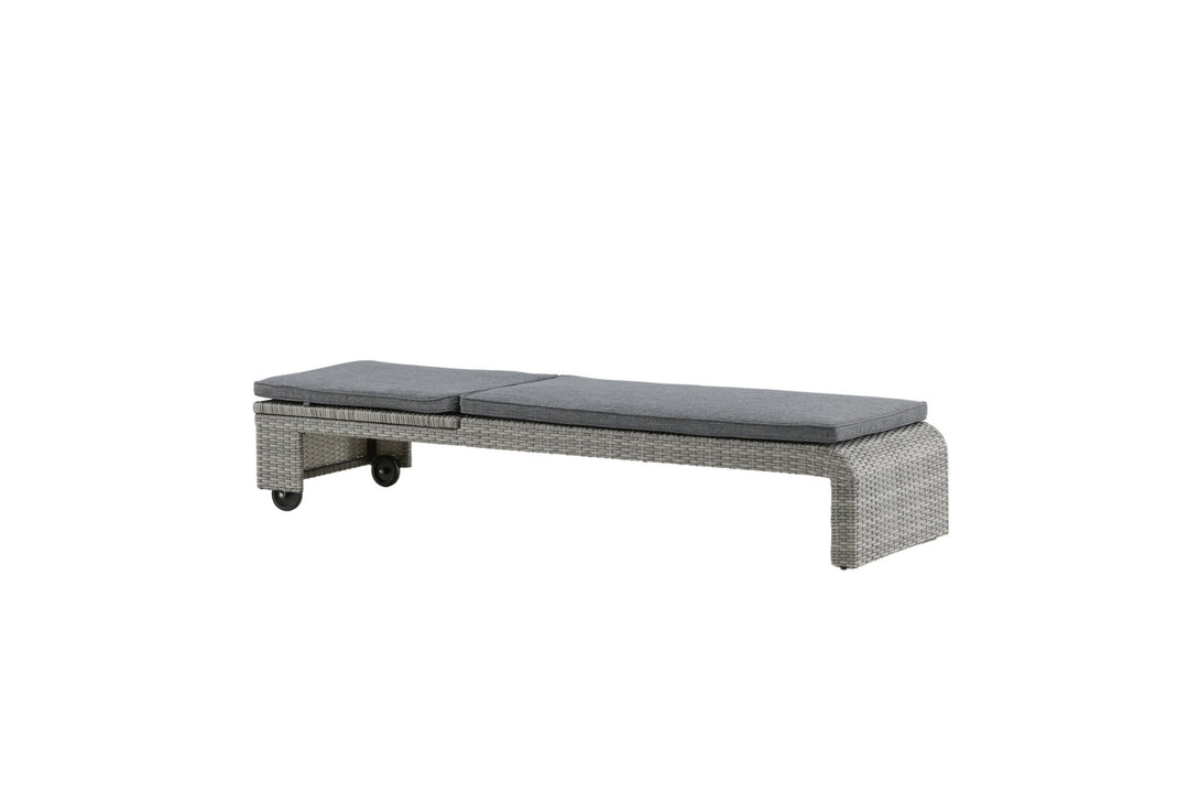 Venture Home London Sun Lounge - Grey/Grey