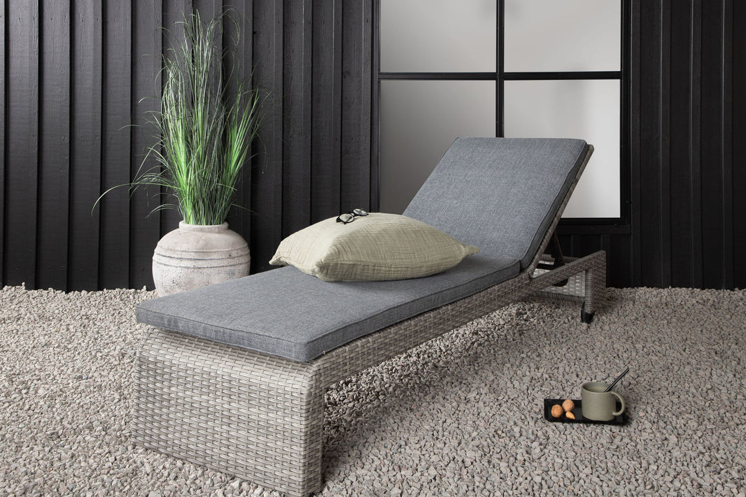 Venture Home London Sun Lounge - Grey/Grey
