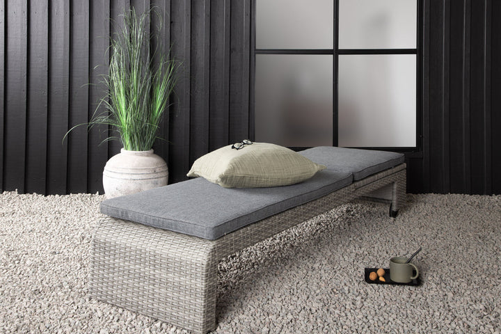 Venture Home London Sun Lounge - Grey/Grey