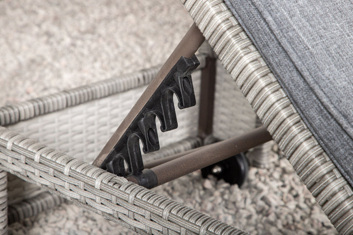 Venture Home London Sun Lounge - Grey/Grey