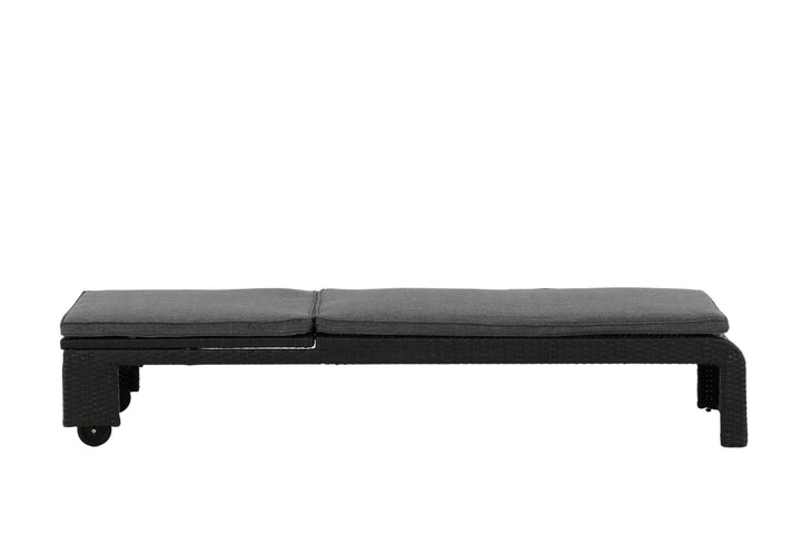 Venture Home London Sun Lounge - Black/Grey