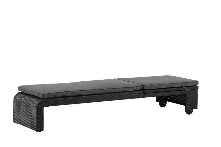 Venture Home London Sun Lounge - Black/Grey