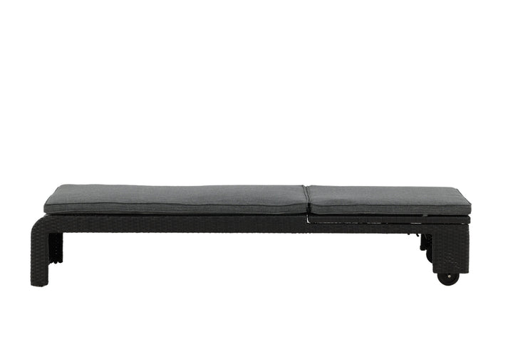 Venture Home London Sun Lounge - Black/Grey