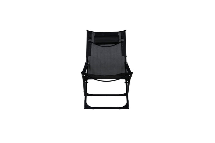 Venture Home Seville Foldable Relax Chair 2-pack - Black Frame/Black Cushion