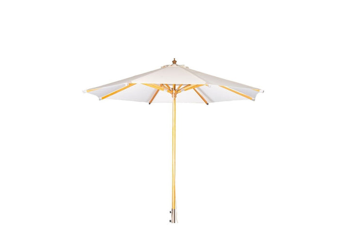 Venture Home Naxos Umbrella - 3m - Wood / Ecru Fabric