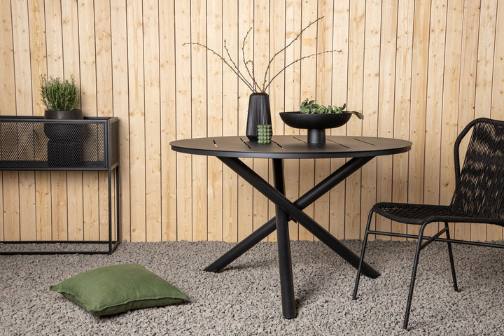 Venture Home Alma Dining Table - Black Alu - ø120cm