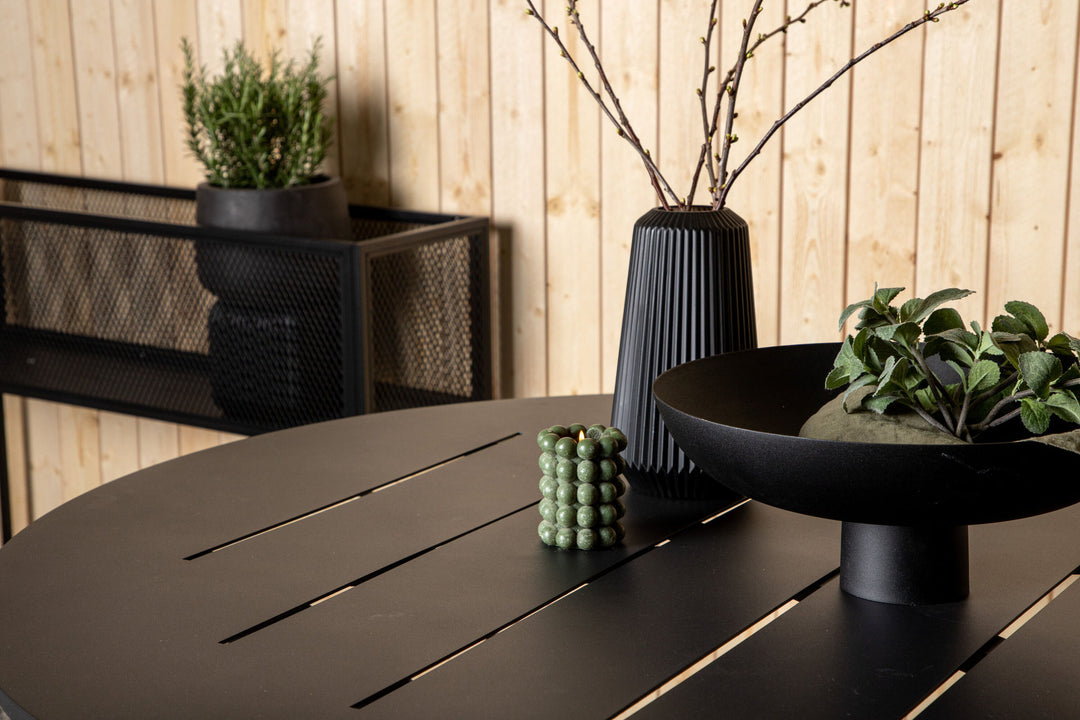 Venture Home Alma Dining Table - Black Alu - ø120cm