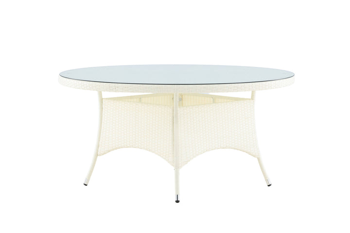 Venture Home Volta Table ø 150 - White/Glass