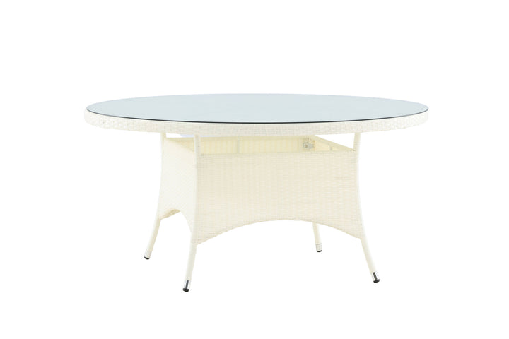 Venture Home Volta Table ø 150 - White/Glass