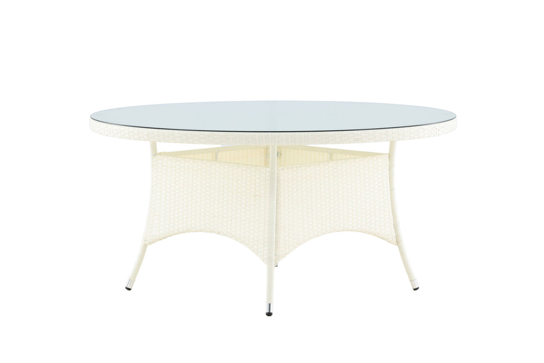 Venture Home Volta Table ø 150 - White/Glass