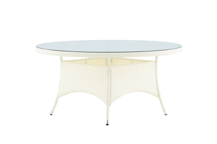 Venture Home Volta Table ø 150 - White/Glass