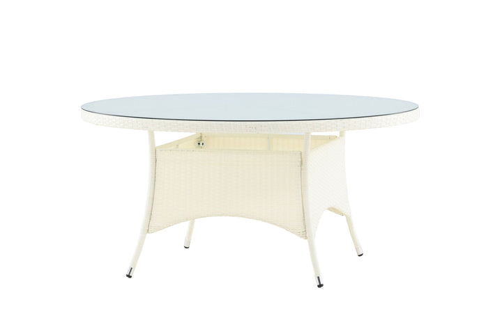 Venture Home Volta Table ø 150 - White/Glass