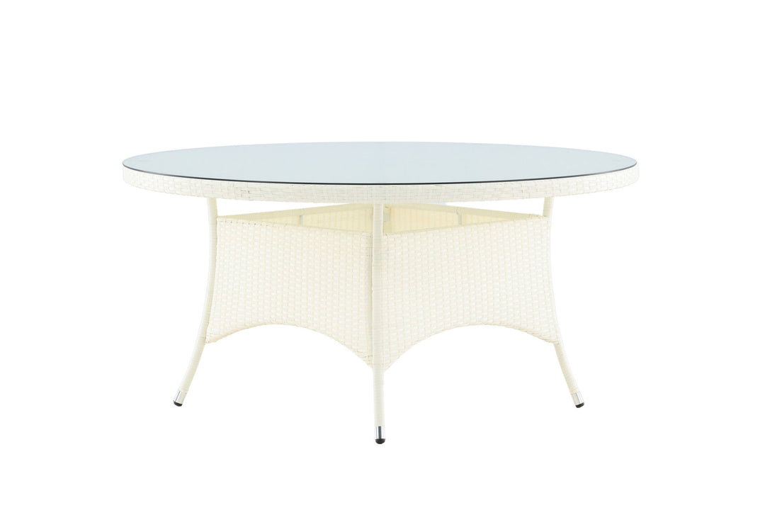 Venture Home Volta Table ø 150 - White/Glass