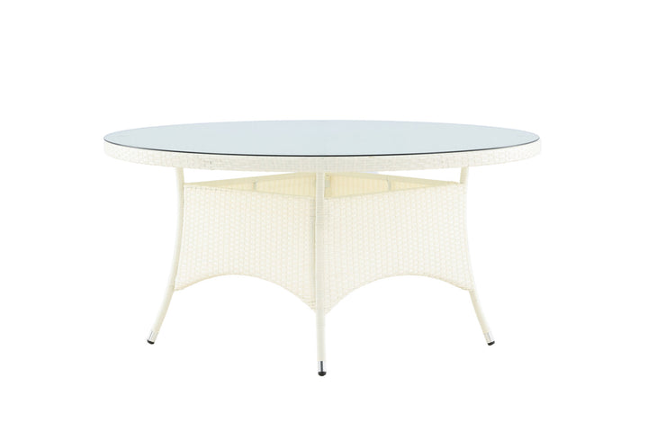 Venture Home Volta Table ø 150 - White/Glass