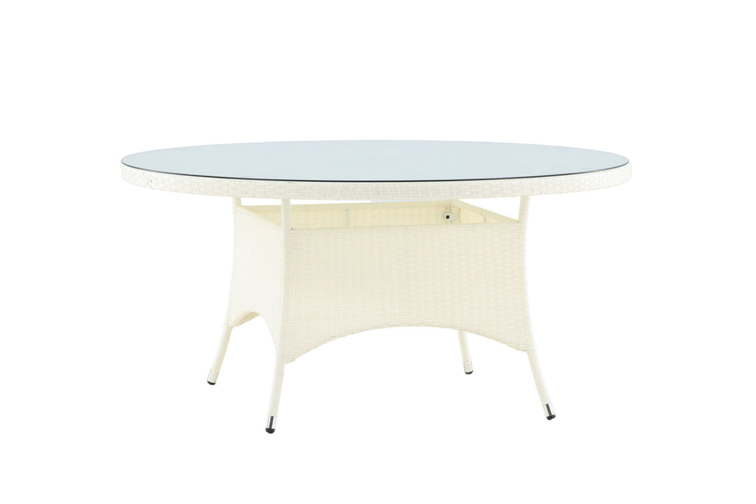 Venture Home Volta Table ø 150 - White/Glass