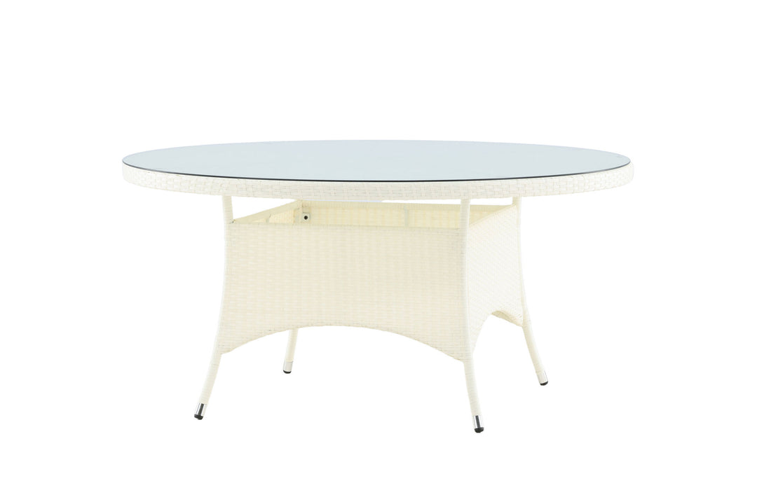 Venture Home Volta Table ø 150 - White/Glass