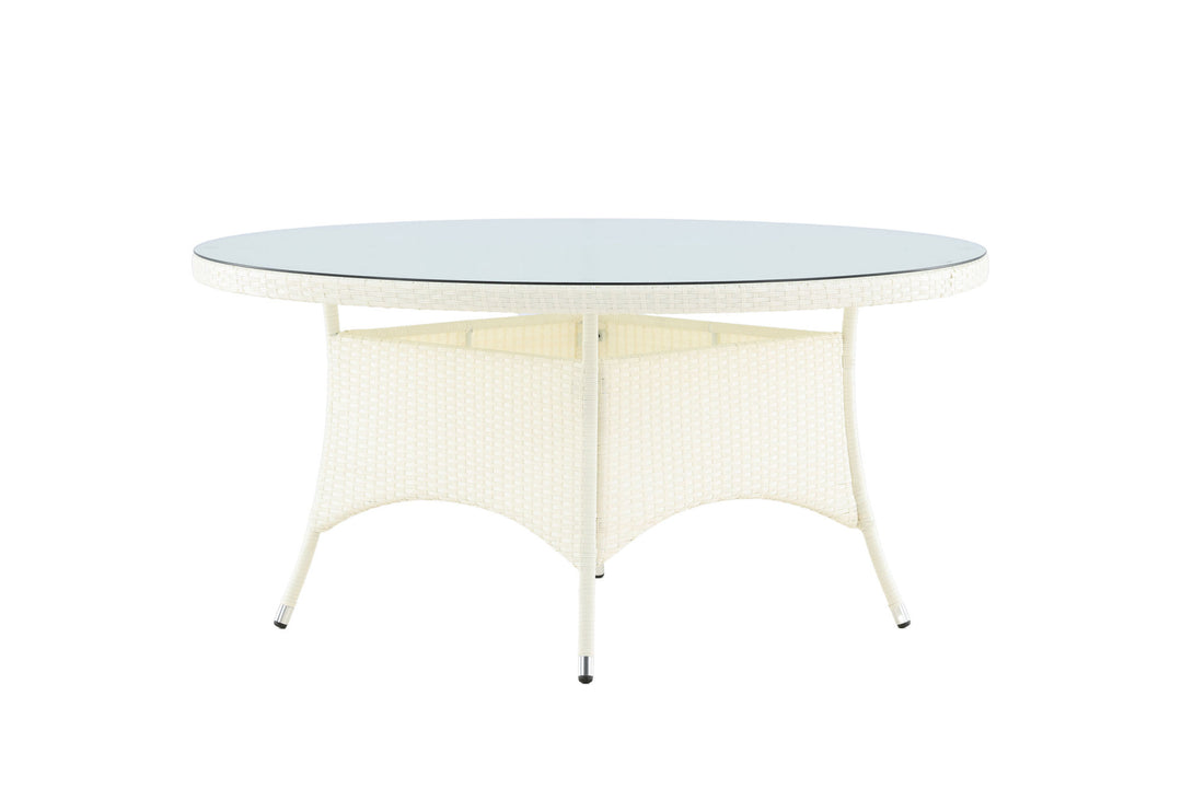 Venture Home Volta Table ø 150 - White/Glass