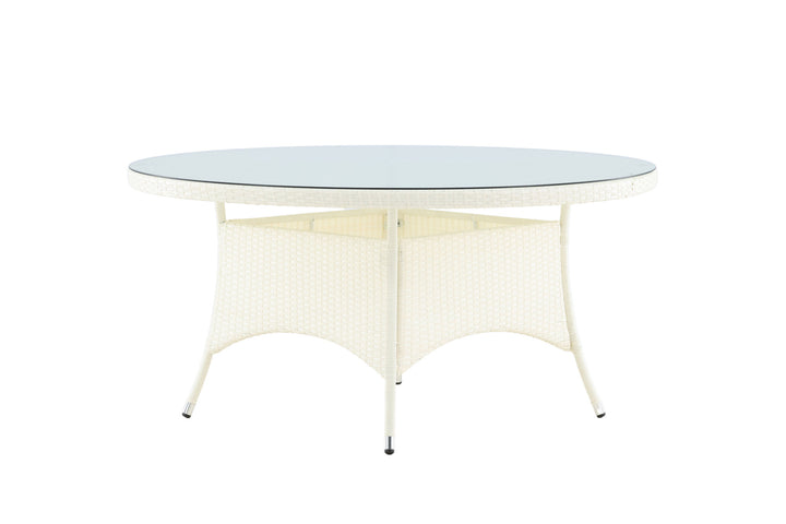 Venture Home Volta Table ø 150 - White/Glass