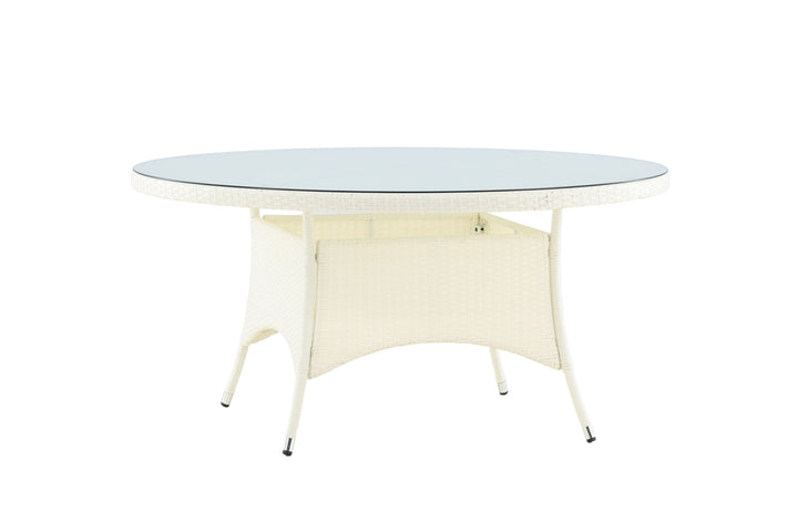 Venture Home Volta Table ø 150 - White/Glass