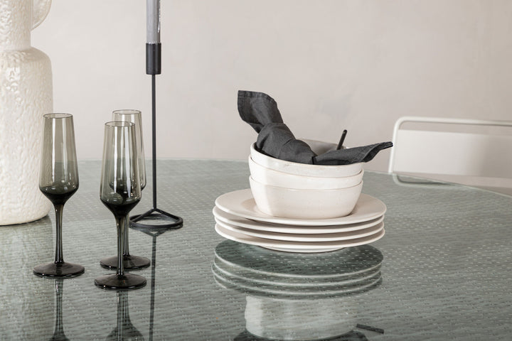 Venture Home Volta Table ø 150 - Grey/Glass