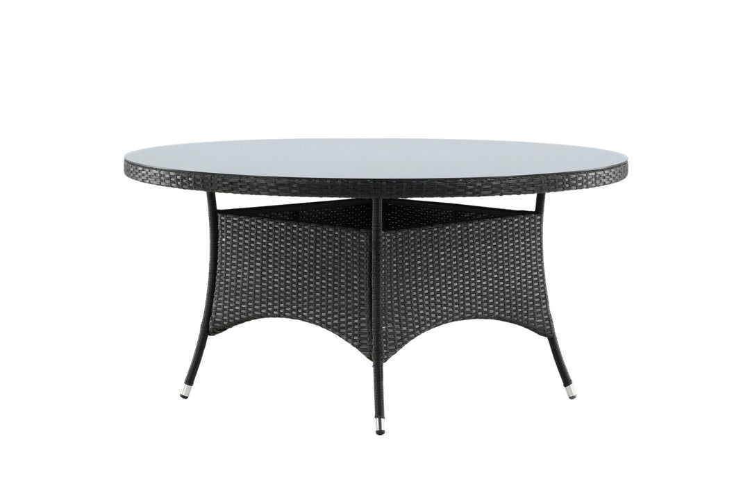 Venture Home Volta Table ø 150 - Black/Glass