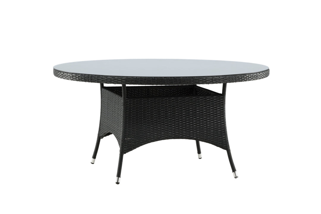 Venture Home Volta Table ø 150 - Black/Glass