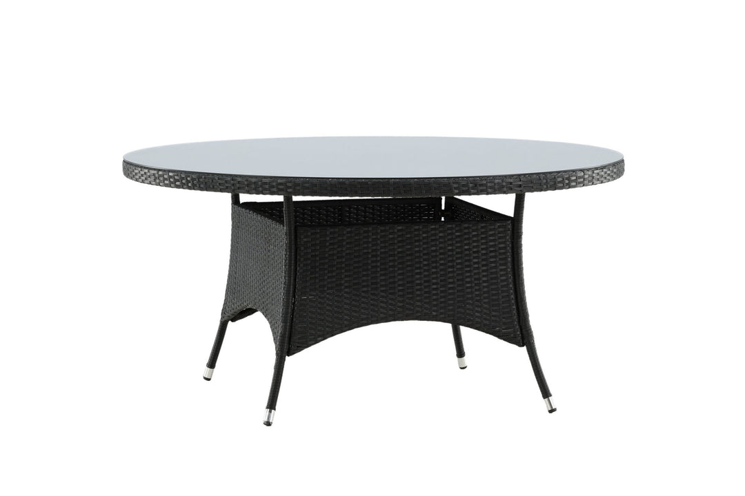 Venture Home Volta Table ø 150 - Black/Glass