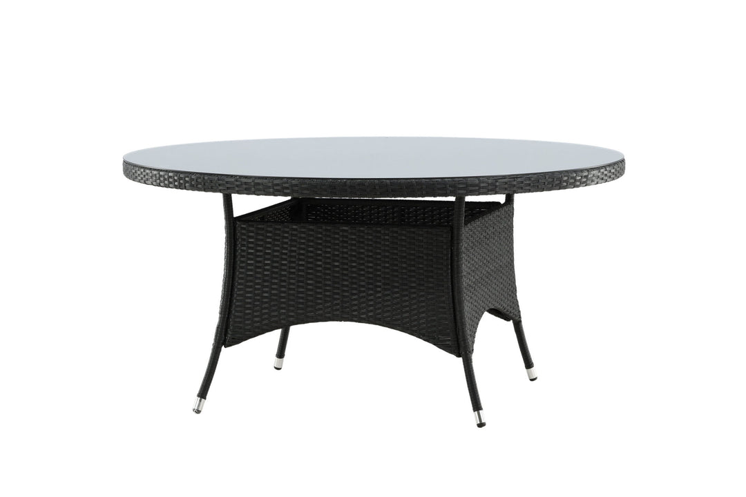 Venture Home Volta Table ø 150 - Black/Glass