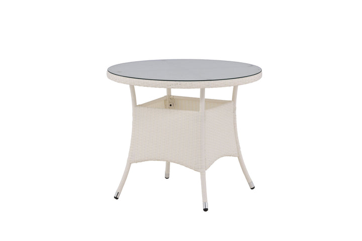 Venture Home Volta Table ø 90 - White/Glass