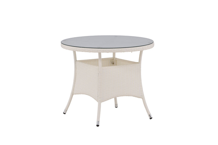 Venture Home Volta Table ø 90 - White/Glass