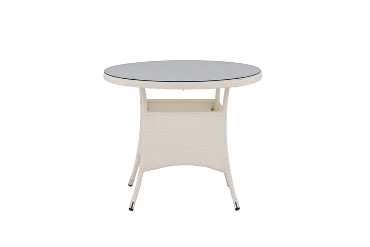 Venture Home Volta Table ø 90 - White/Glass
