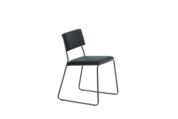 Venture Home Kenth Chair 2-pack - Black / Black Velvet
