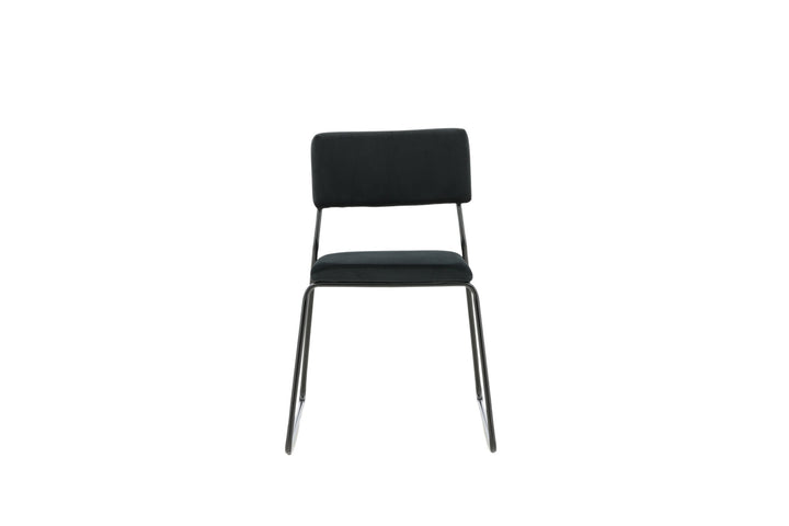 Venture Home Kenth Chair 2-pack - Black / Black Velvet
