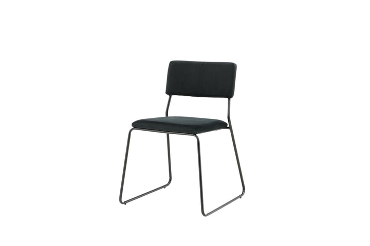Venture Home Kenth Chair 2-pack - Black / Black Velvet