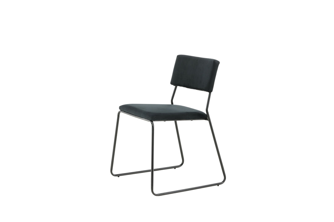 Venture Home Kenth Chair 2-pack - Black / Black Velvet