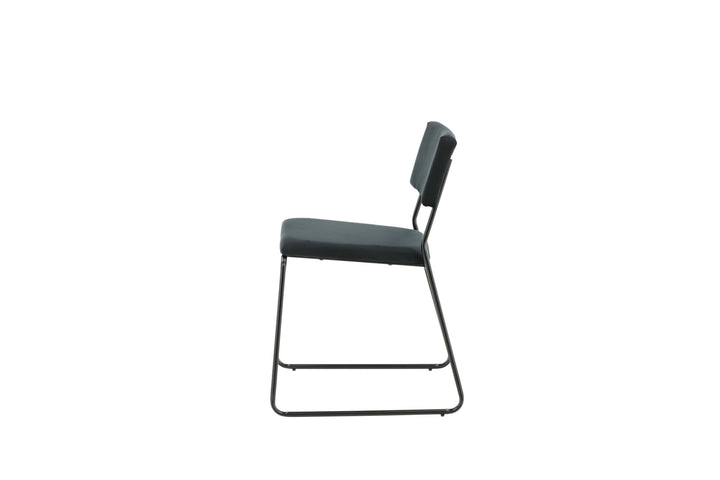 Venture Home Kenth Chair 2-pack - Black / Black Velvet