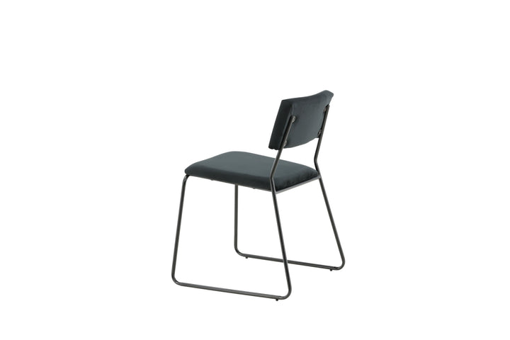 Venture Home Kenth Chair 2-pack - Black / Black Velvet