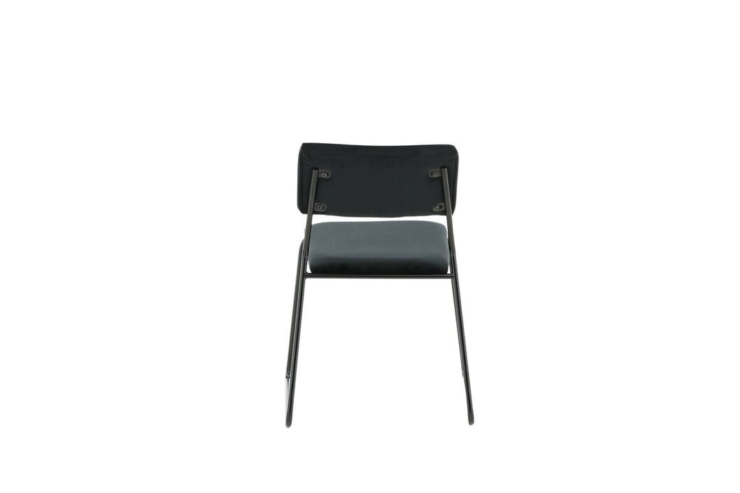 Venture Home Kenth Chair 2-pack - Black / Black Velvet