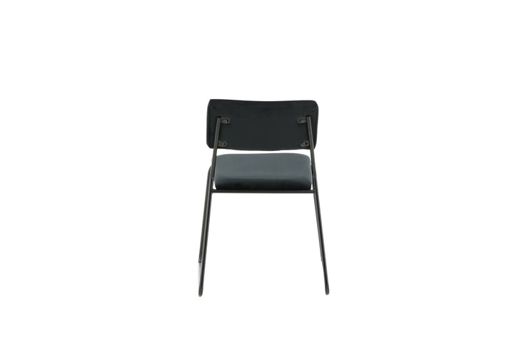Venture Home Kenth Chair 2-pack - Black / Black Velvet