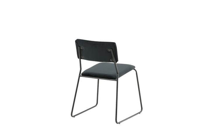 Venture Home Kenth Chair 2-pack - Black / Black Velvet