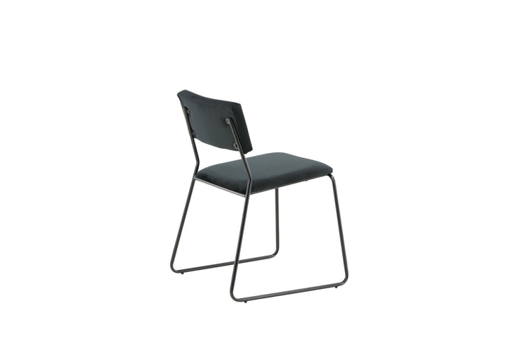 Venture Home Kenth Chair 2-pack - Black / Black Velvet